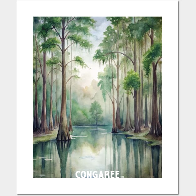 Congaree National Park Wall Art by Surrealcoin777